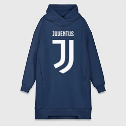 Женское худи-платье FC Juventus, цвет: тёмно-синий