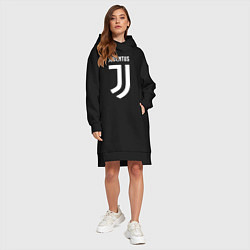 Женское худи-платье FC Juventus, цвет: черный — фото 2