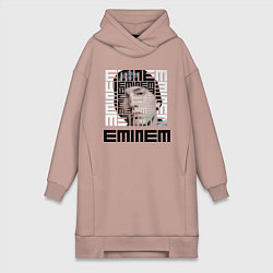Женское худи-платье Eminem labyrinth, цвет: пыльно-розовый