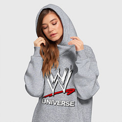 Женское худи-платье WWE universe, цвет: меланж — фото 2