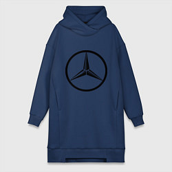 Женская толстовка-платье Mercedes-Benz logo