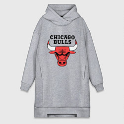 Женское худи-платье Chicago Bulls, цвет: меланж