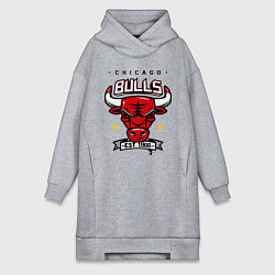 Женская толстовка-платье Chicago Bulls est. 1966