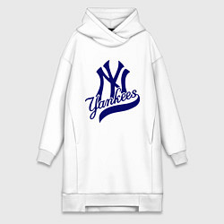 Женское худи-платье NY - Yankees, цвет: белый