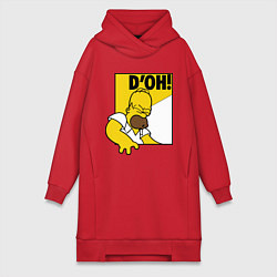 Женская толстовка-платье Homer D'OH!