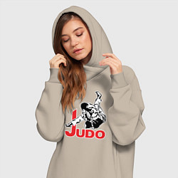 Женское худи-платье Judo Master, цвет: миндальный — фото 2