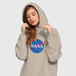 Женское худи-платье NASA: Masa, цвет: миндальный — фото 2
