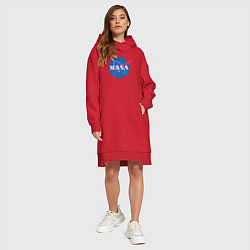 Женское худи-платье NASA: Masa, цвет: красный — фото 2