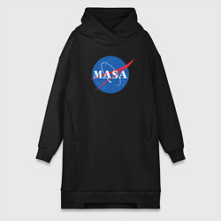 Женское худи-платье NASA: Masa, цвет: черный