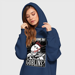 Женское худи-платье Убийца гоблинов 9, цвет: тёмно-синий — фото 2
