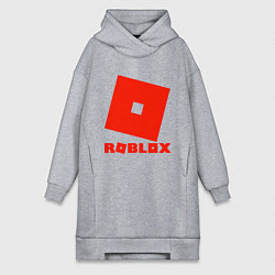 Женское худи-платье Roblox Logo, цвет: меланж