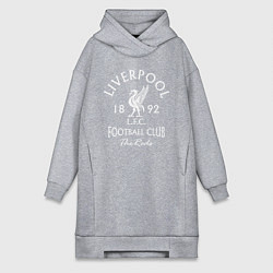 Женское худи-платье Liverpool: Football Club, цвет: меланж