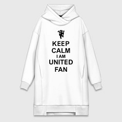 Женская толстовка-платье Keep Calm & United fan