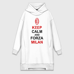 Женская толстовка-платье Keep Calm & Forza Milan