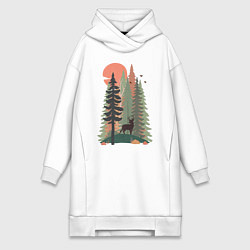 Женская толстовка-платье Forest Adventure