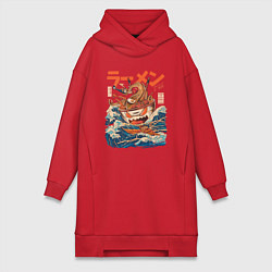 Женская толстовка-платье Great Ramen: Kanagawa