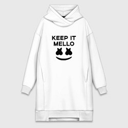 Женское худи-платье Keep it Mello, цвет: белый