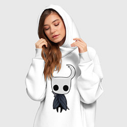 Женское худи-платье Hollow Knight, цвет: белый — фото 2