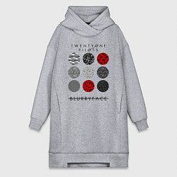 Женская толстовка-платье TOP: Blurryface