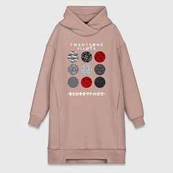 Женская толстовка-платье TOP: Blurryface