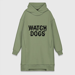 Женское худи-платье Watch Dogs, цвет: авокадо