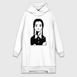 Женская толстовка-платье Wednesday Addams