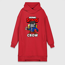 Женская толстовка-платье BRAWL STARS CROW