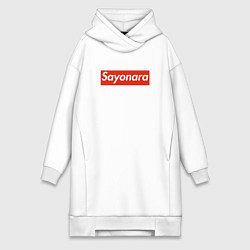 Женское худи-платье SAYONARA BOY, цвет: белый