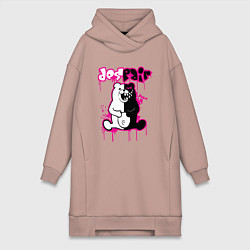 Женское худи-платье MONOKUMA, цвет: пыльно-розовый