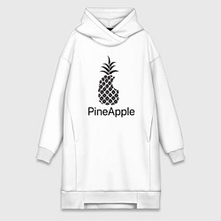 Женское худи-платье PineApple, цвет: белый