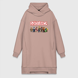 Женское худи-платье ROBLOX, цвет: пыльно-розовый