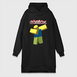 Женское худи-платье Roblox Dab, цвет: черный