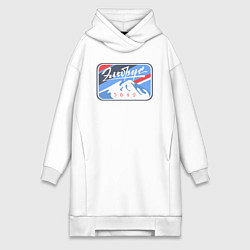 Женское худи-платье Эльбрус 5642, цвет: белый
