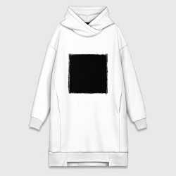 Женская толстовка-платье ЧЕРНЫЙ КВАДРАТ