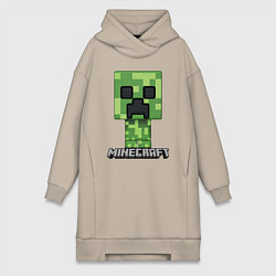 Женское худи-платье MINECRAFT, цвет: миндальный