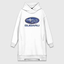 Женское худи-платье SUBARU, цвет: белый