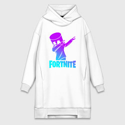 Женское худи-платье FORTNITE X MARSHMELLO, цвет: белый