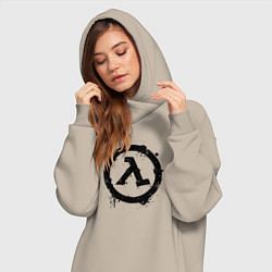 Женское худи-платье HALF-LIFE, цвет: миндальный — фото 2