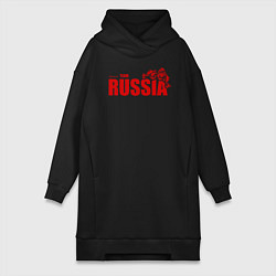 Женская толстовка-платье Russia