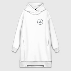 Женское худи-платье MERCEDES-BENZ, цвет: белый