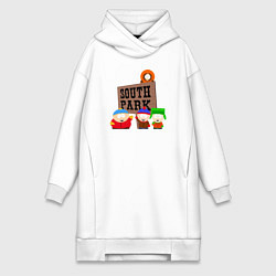 Женское худи-платье South Park, цвет: белый