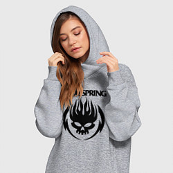 Женское худи-платье THE OFFSPRING, цвет: меланж — фото 2
