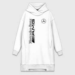 Женское худи-платье MERCEDES-BENZ AMG, цвет: белый