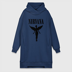 Женское худи-платье NIRVANA, цвет: тёмно-синий