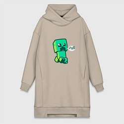 Женская толстовка-платье MINERCRAFT CREEPER