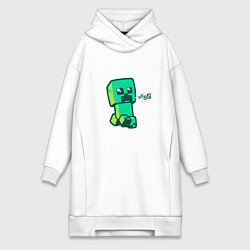 Женская толстовка-платье MINERCRAFT CREEPER