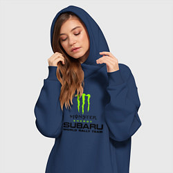 Женское худи-платье MONSTER ENERGY Z, цвет: тёмно-синий — фото 2
