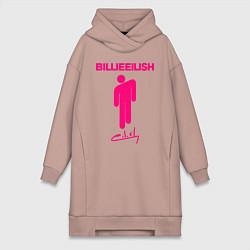 Женское худи-платье BILLIE EILISH, цвет: пыльно-розовый