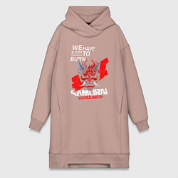 Женская толстовка-платье WELCOME TO NIGHT CITY