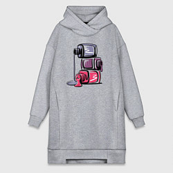 Женское худи-платье Лаки, цвет: меланж